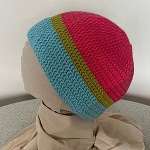 Colorful Crochet Beanie Tam